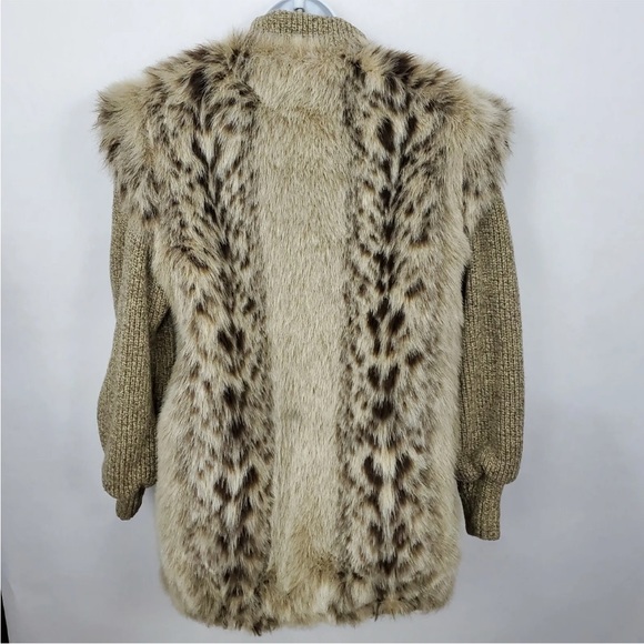 Monterey Fashions Faux Fur Women's Coat Size 8 Animal Print USA Mob Wife - Picture 3 of 11